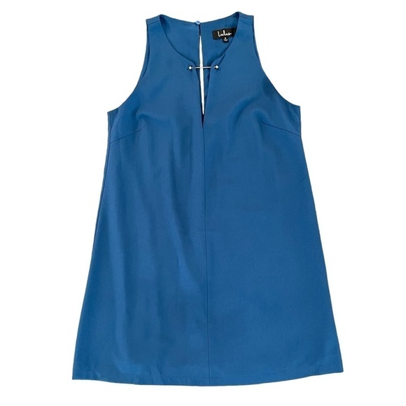 Lulus Near or Bar Blue Shift Dress, Size S - Picture 6 of 11
